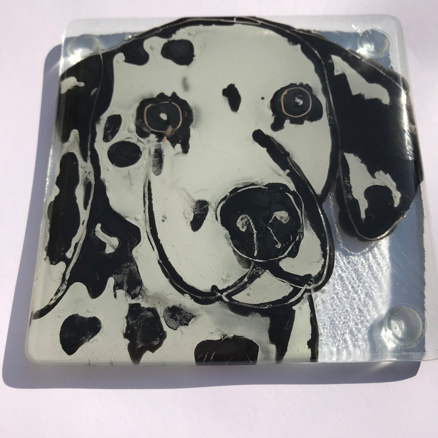 Glass Doggy Coasters