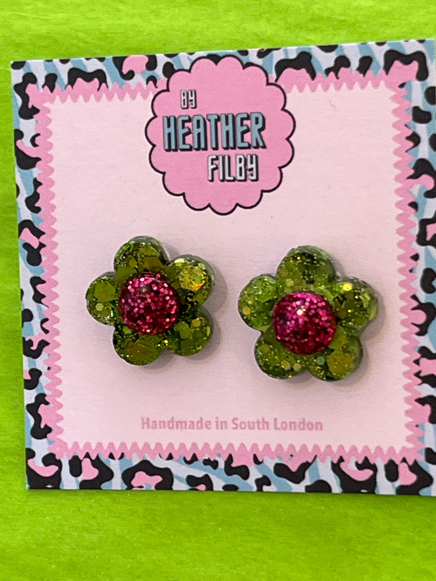 Flower Studs by Heather Filby