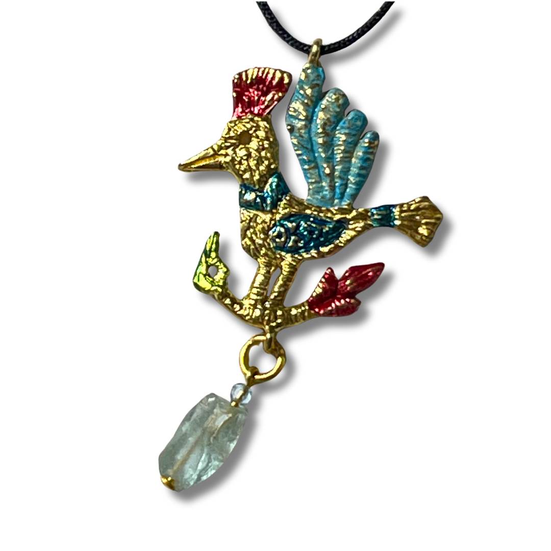 Bird Pendant Necklace | 24ct Gold-Plated Wiring