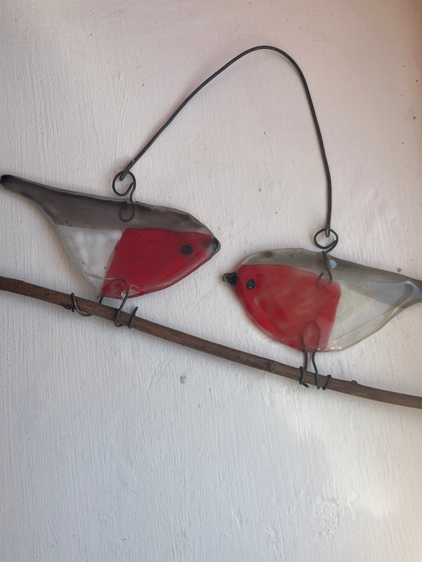 Pair of Glass Robins