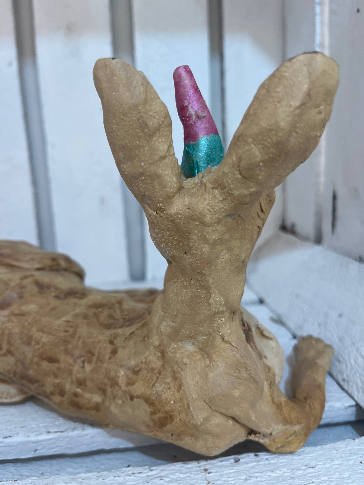Kangaroo in Party Hat by Helen Jewsbury
