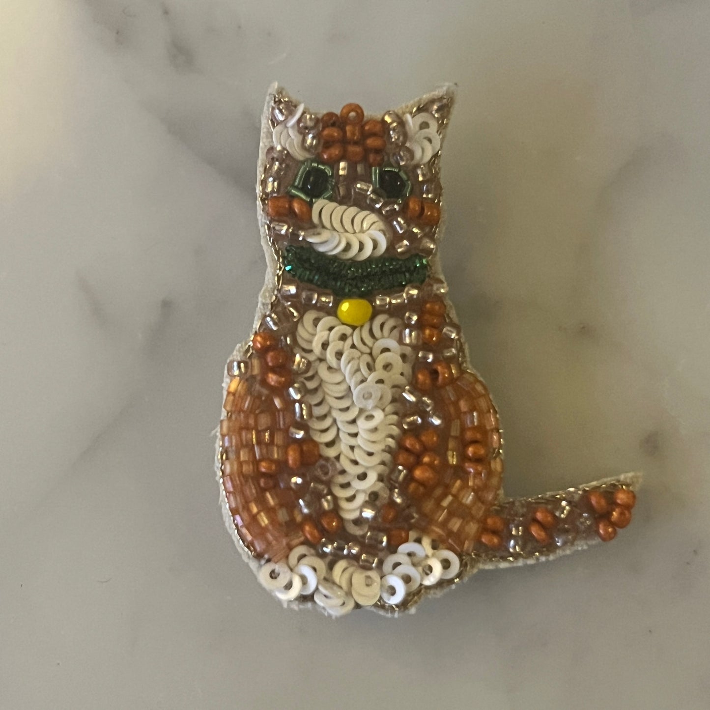 Ginger Cat Brooch