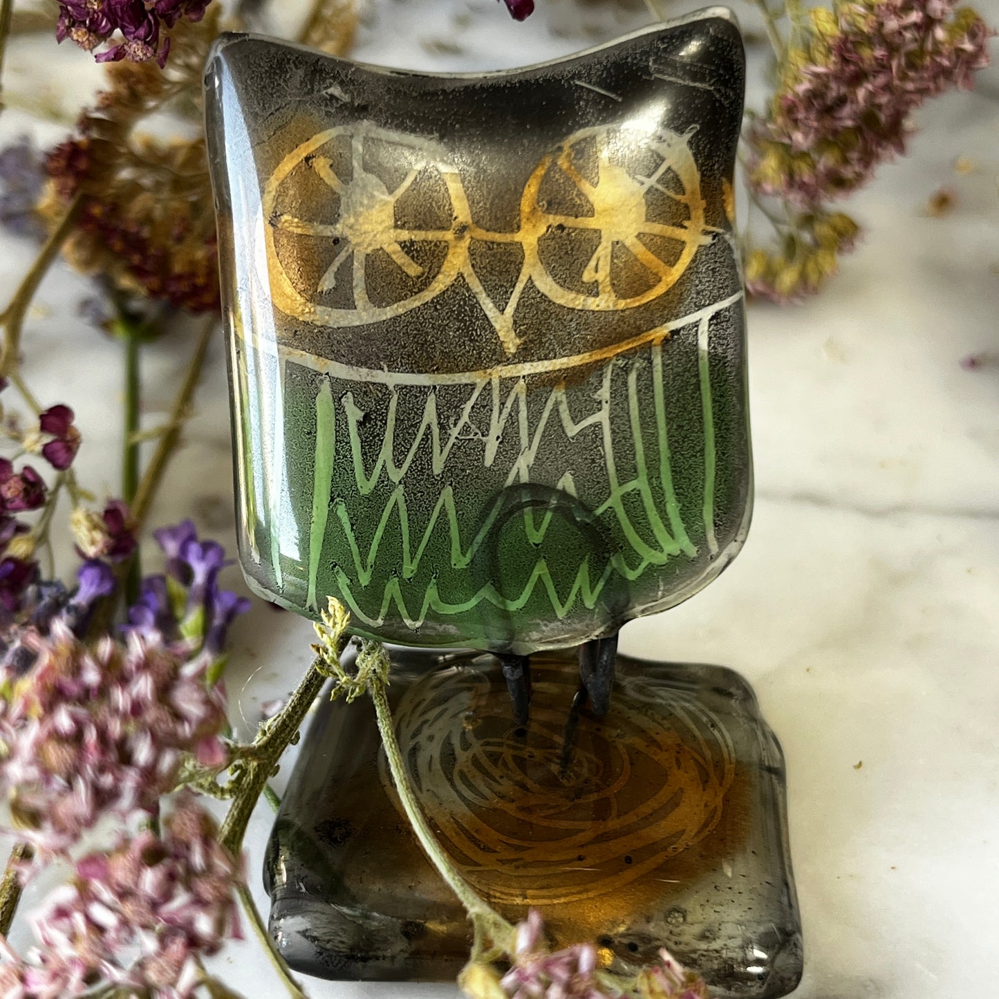 Single Glass Owl