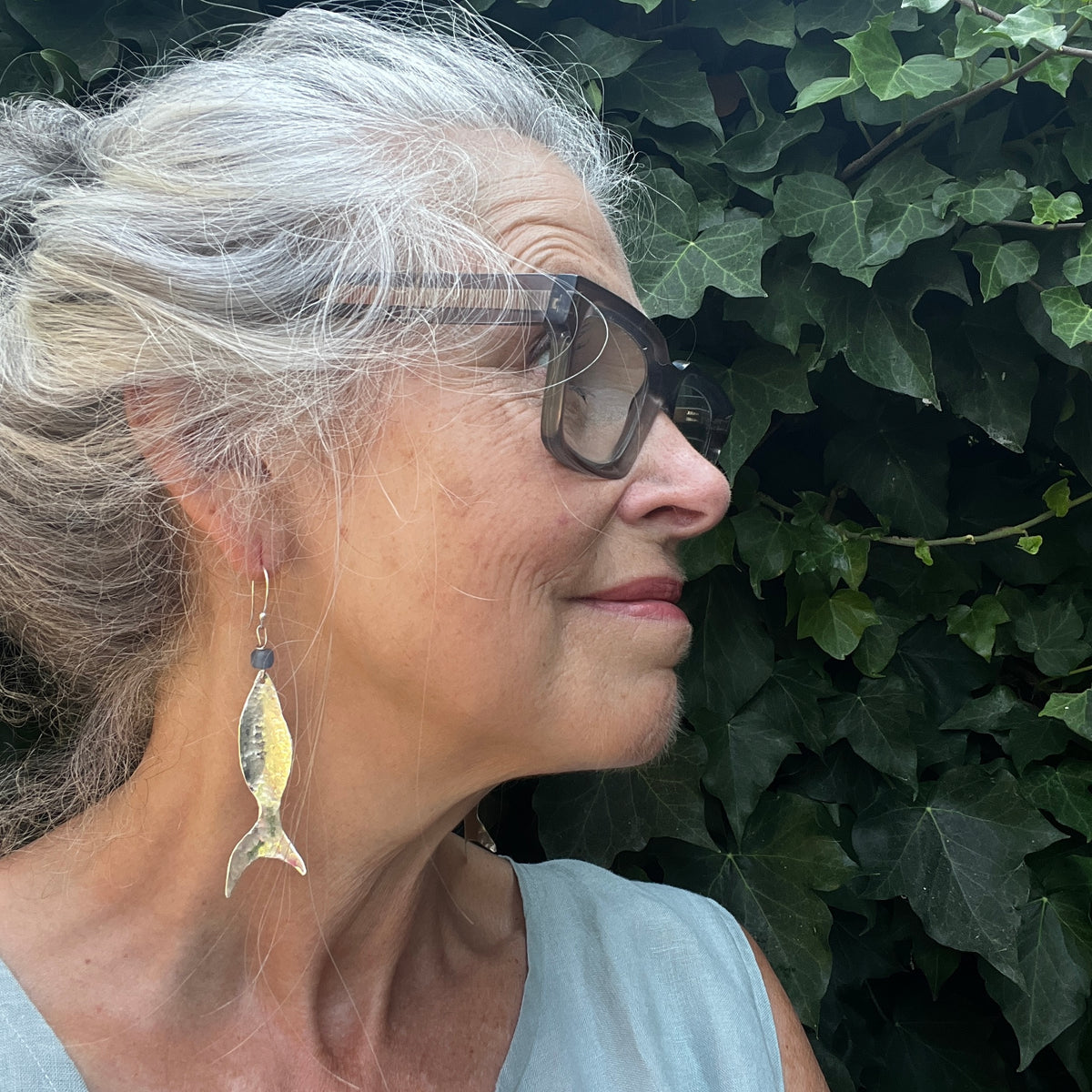 Silver Fish Earrings