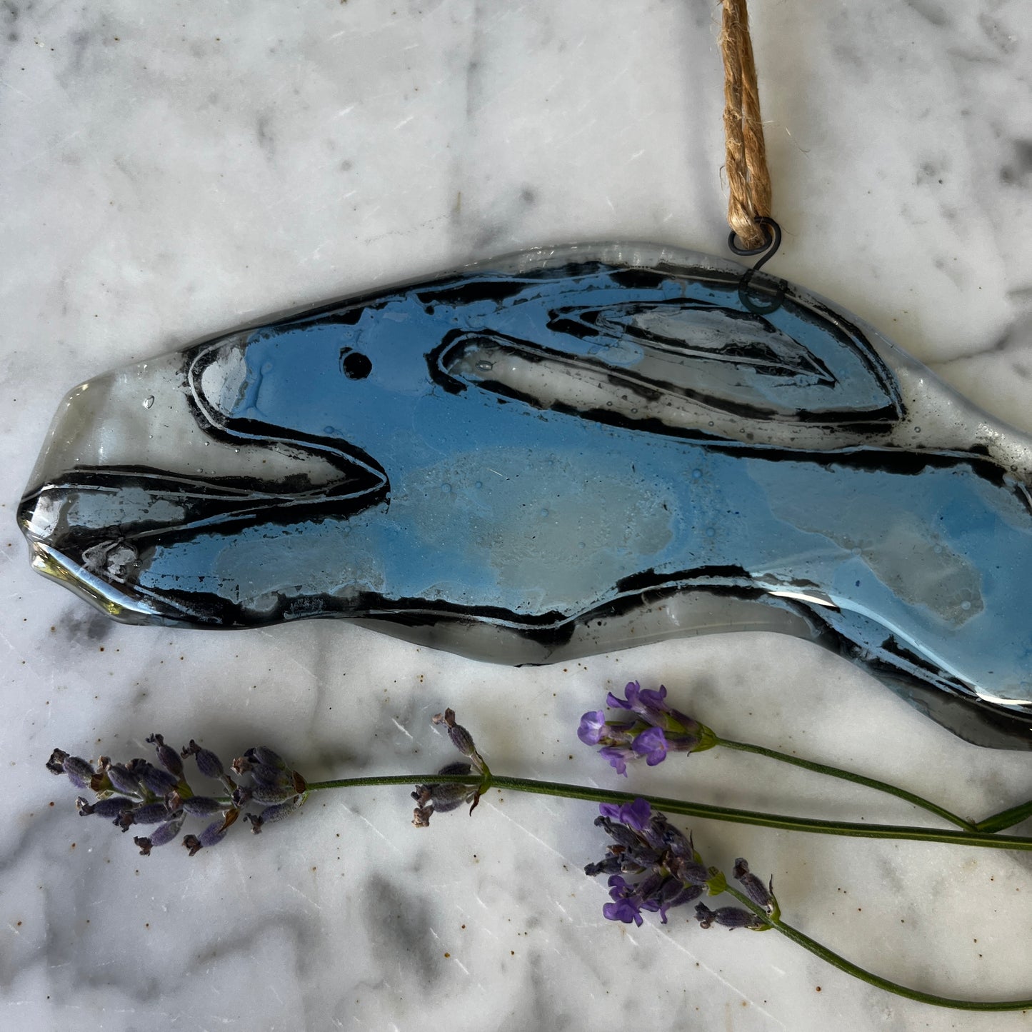 Large Glass Leaping Hare