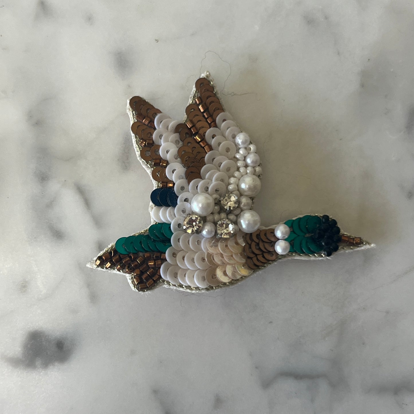 Flying Duck Brooch