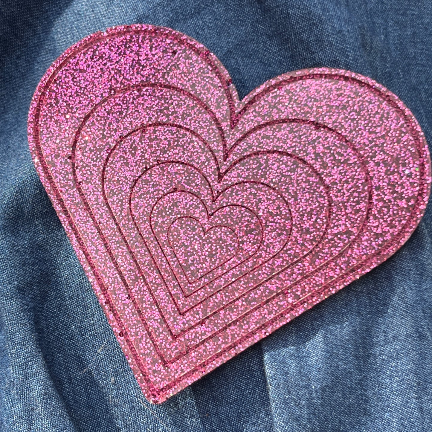 Huge Heart Hair Slide