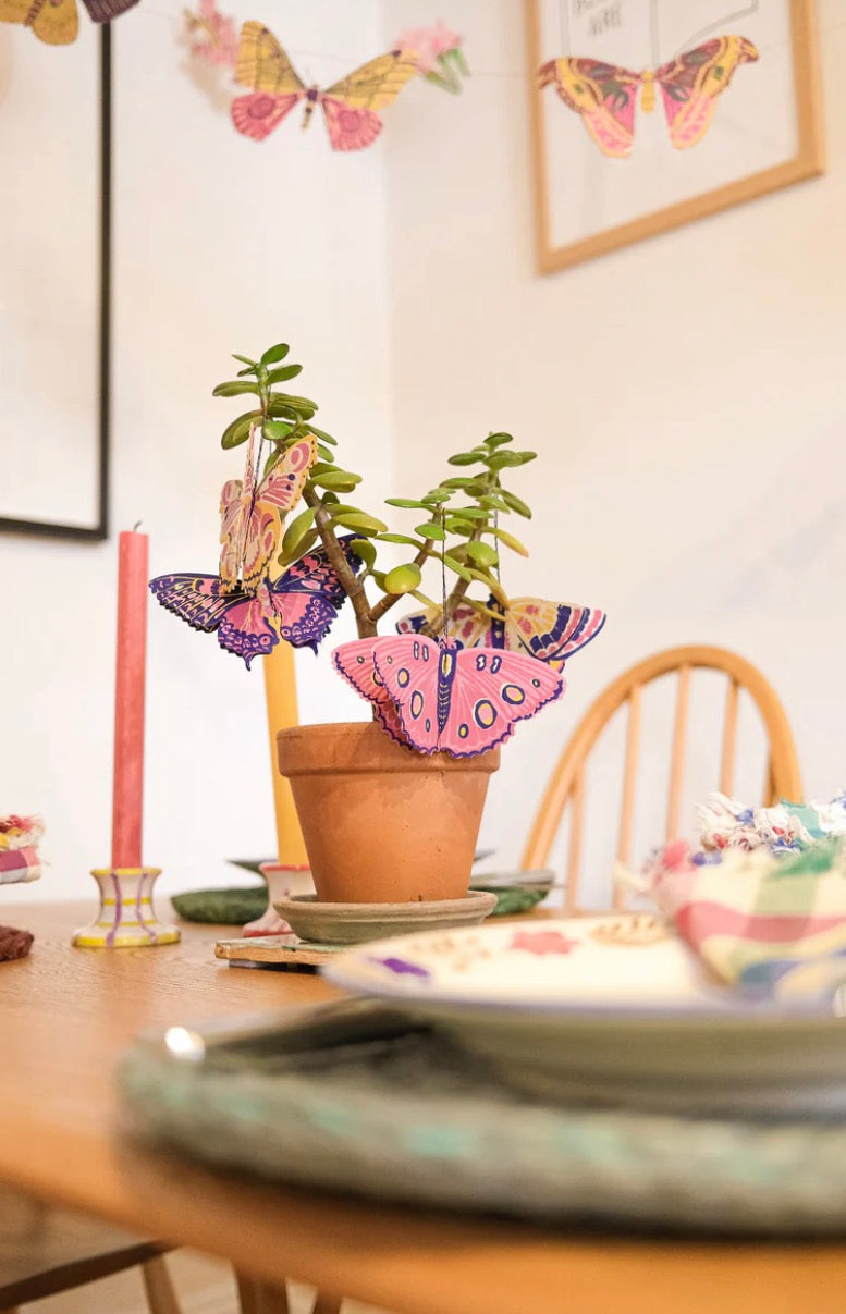 Four Butterfly Ornaments