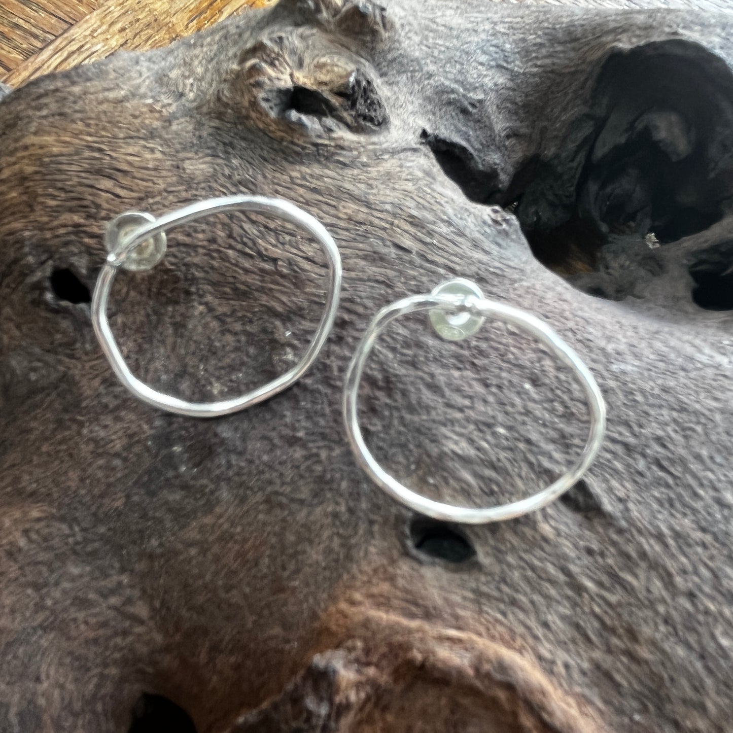 Oval Hoop Studs
