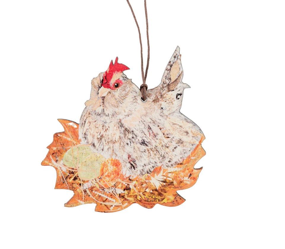 Easter Hen Birch Plywood Decoration