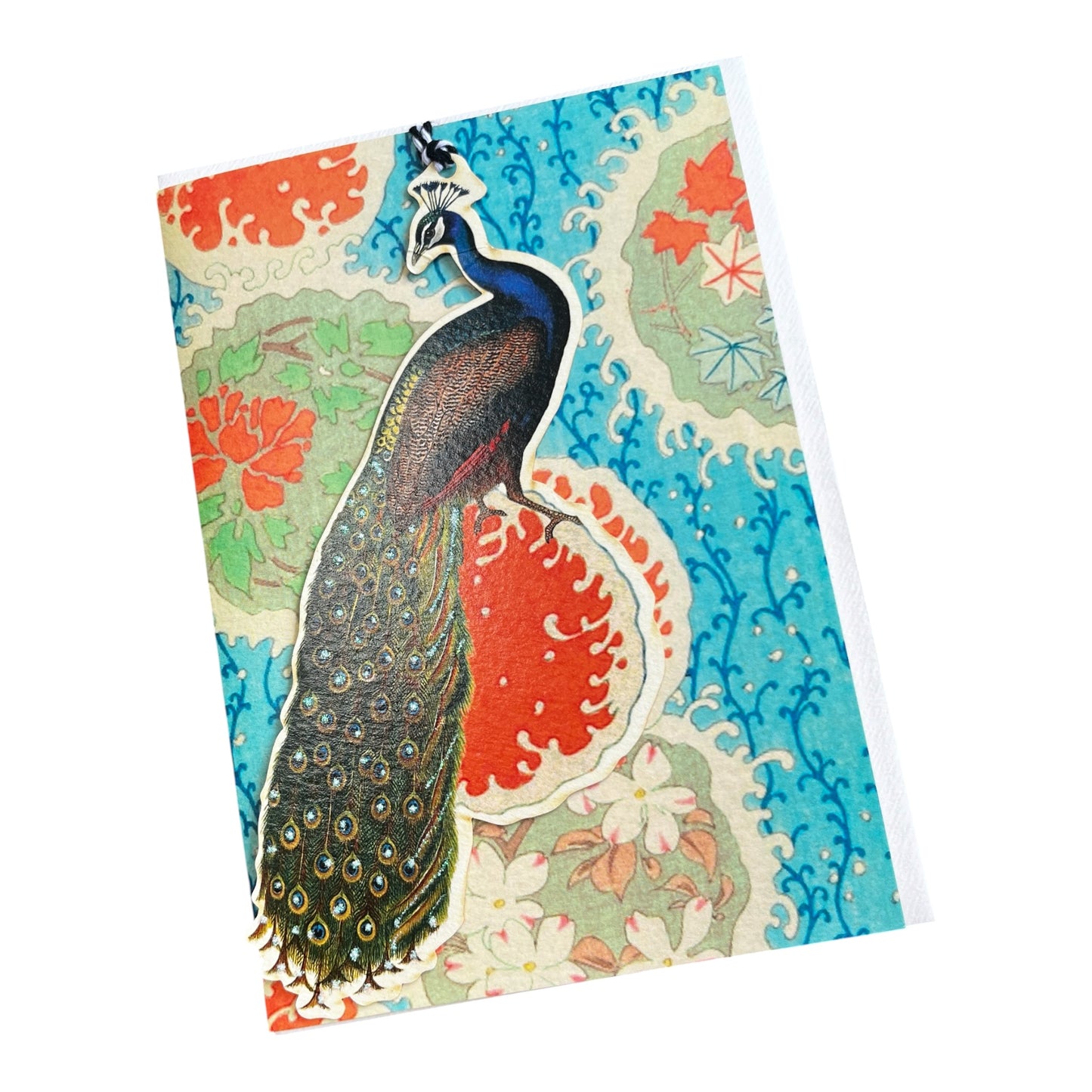Madam Treacle Peacock Fandangle Card