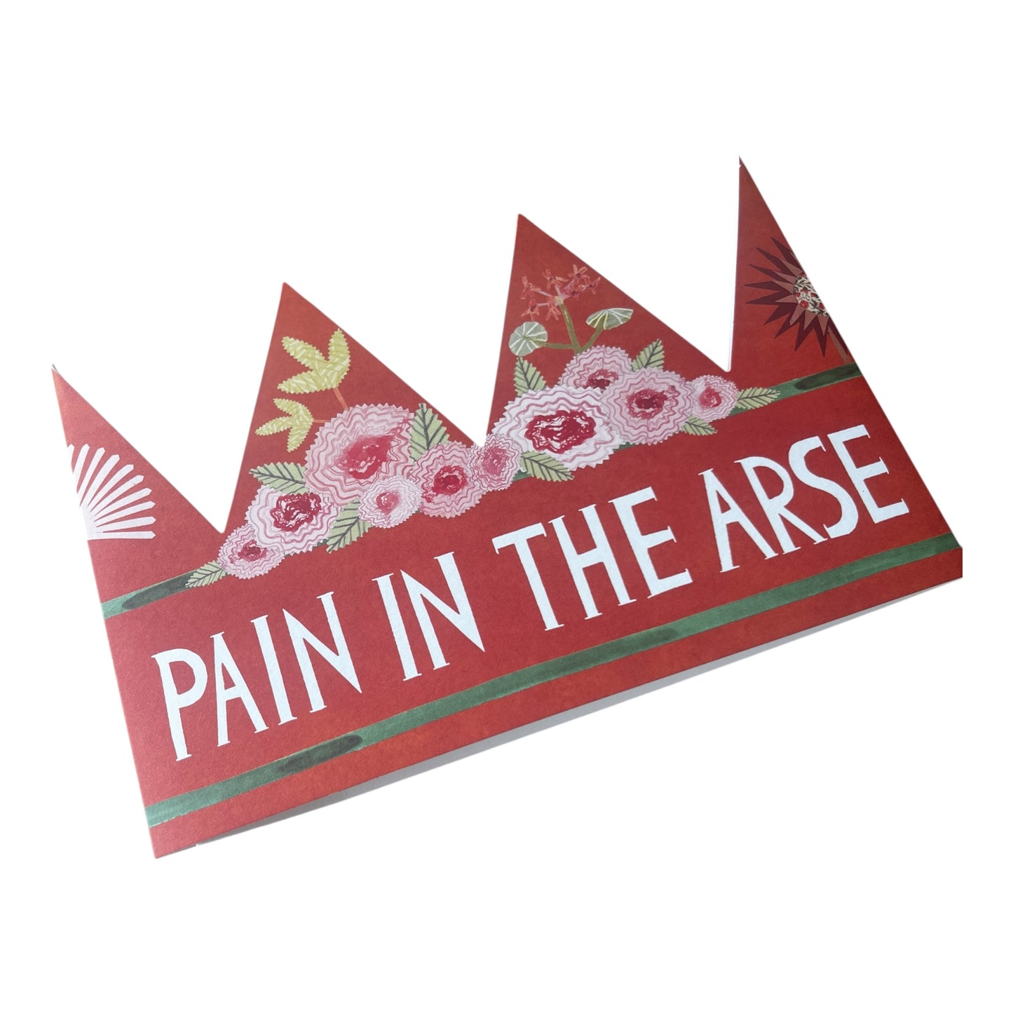 Pain in the Arse Party Hat Greeting Card