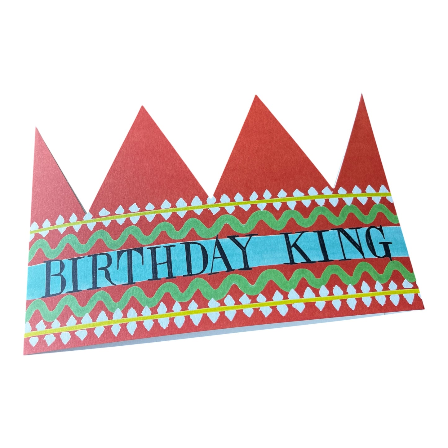 Birthday King Party Hat Greeting Card