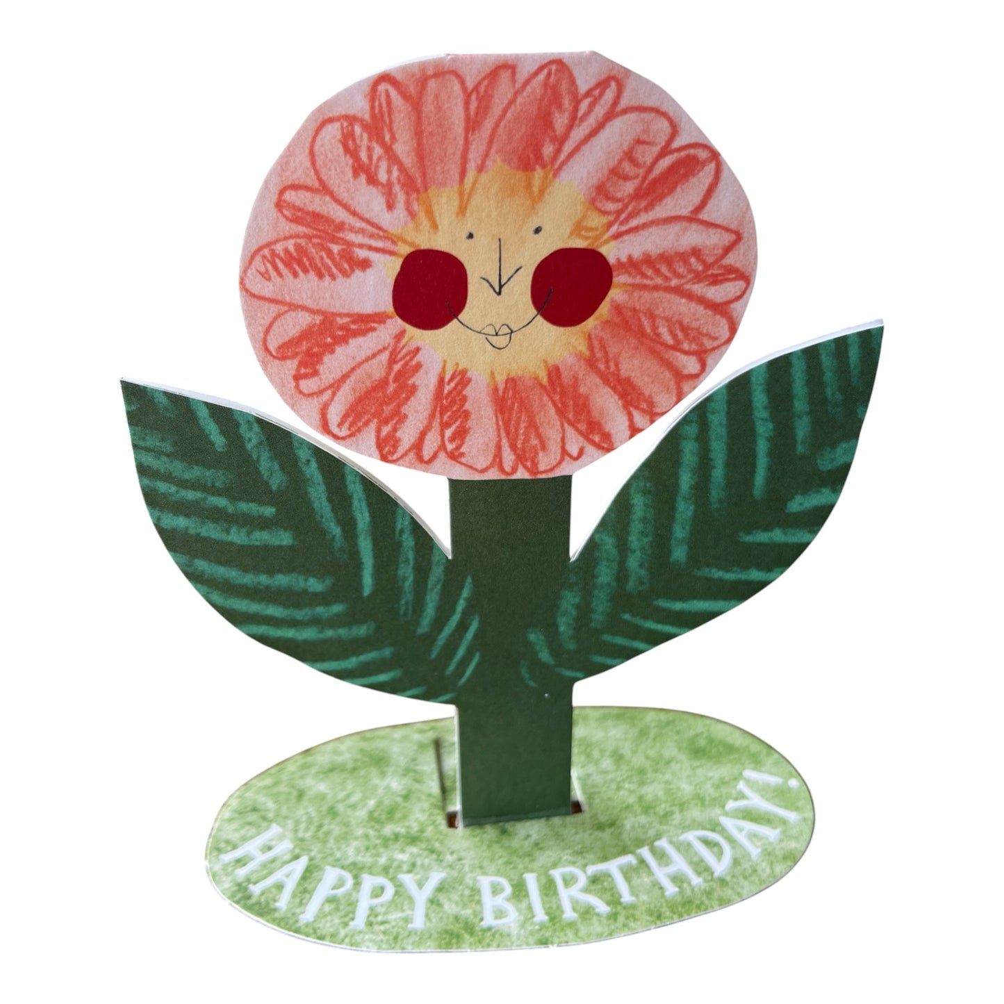 Happy Birthday Flower Stand Up Card