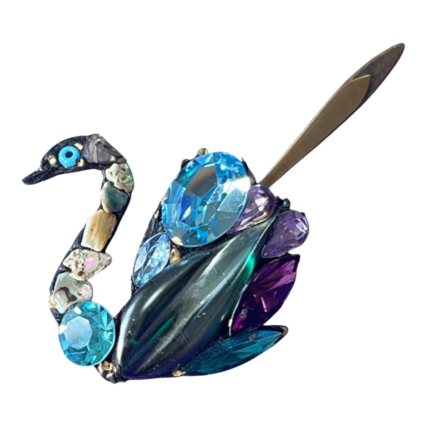 Swan Brooch by Annie Sherborne