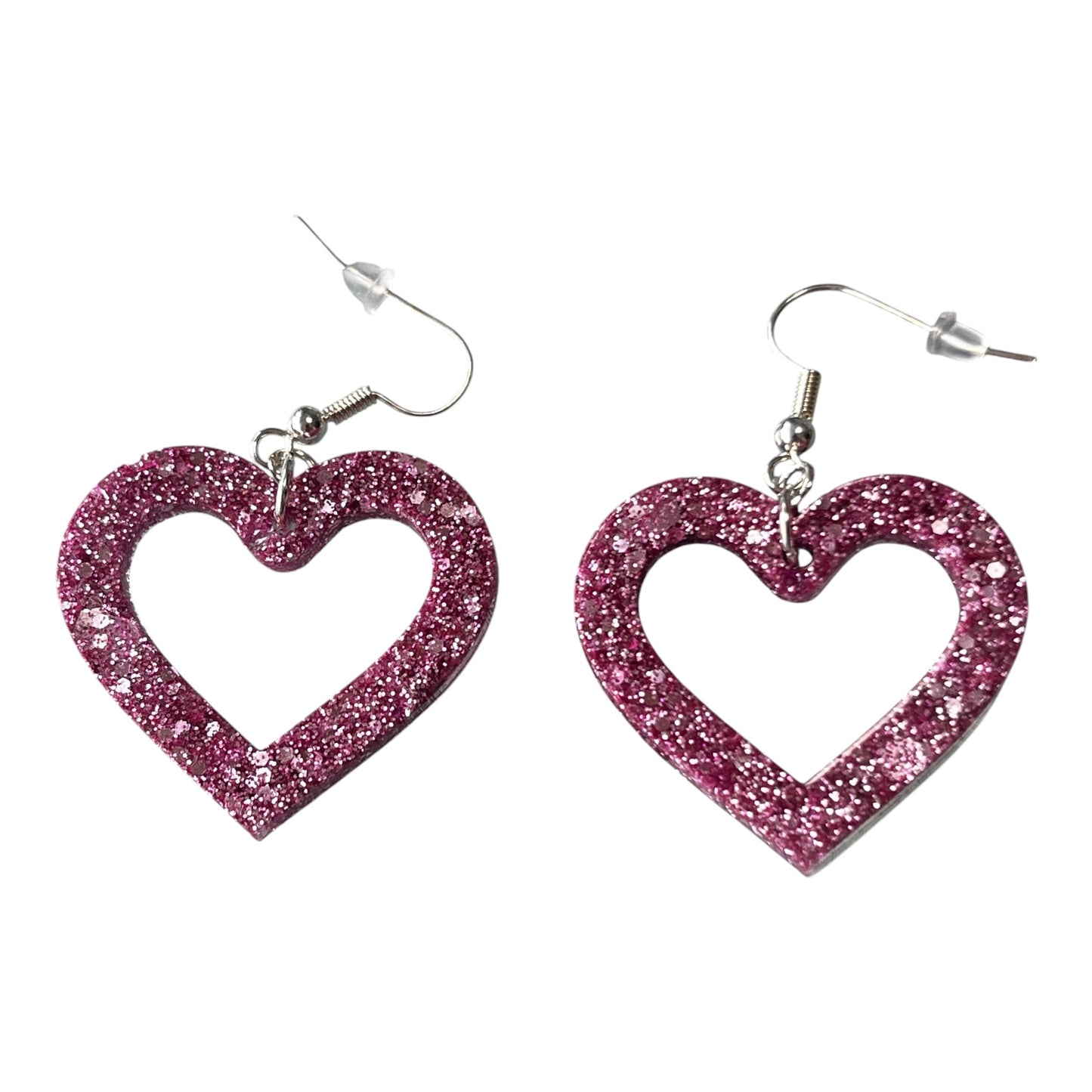 Pink Heart Earrings