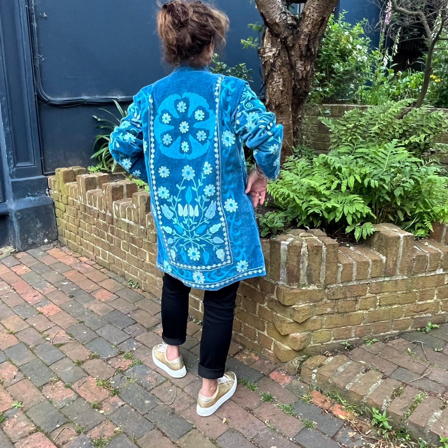 Rajastani Sky Blossom Jacket