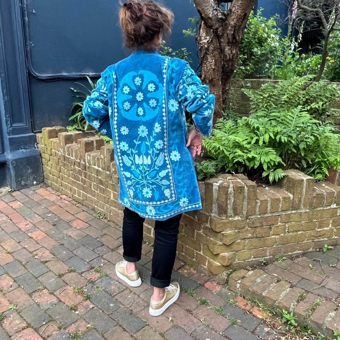 Rajastani Sky Blossom Jacket