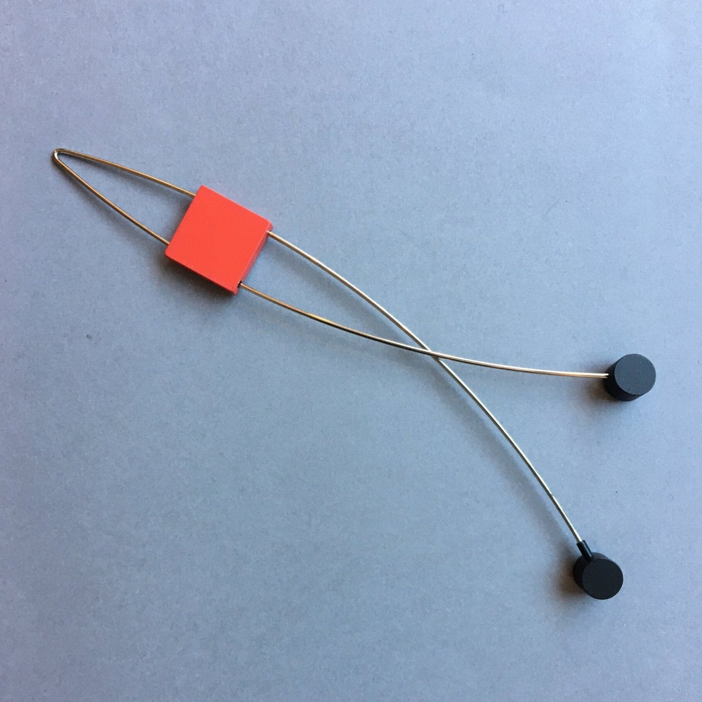 The Mod Axis Brooch | Minimalist 14cm Geometric Design