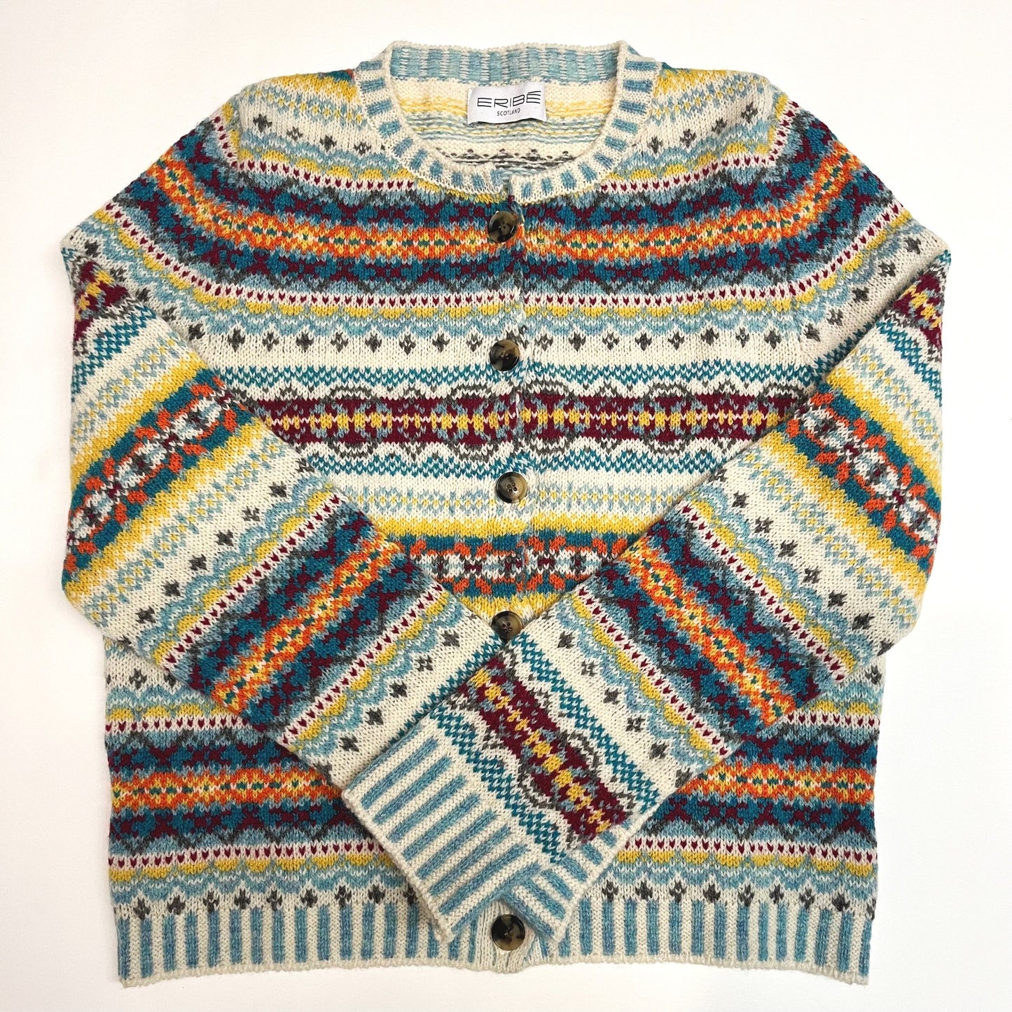 Women's Wool Cardigan by Eribe - Budgie Westray