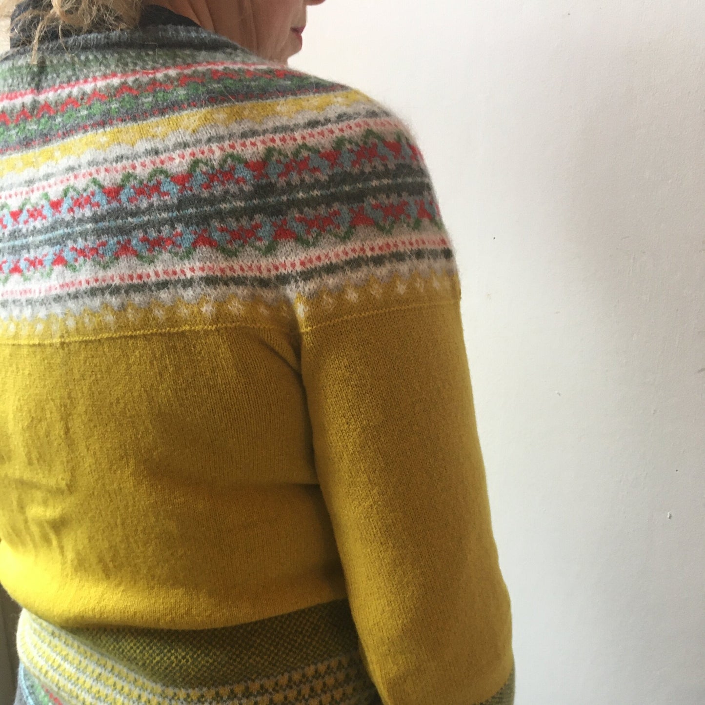 Eribe XS Women's Wool Long Cardigan in Piccalilli