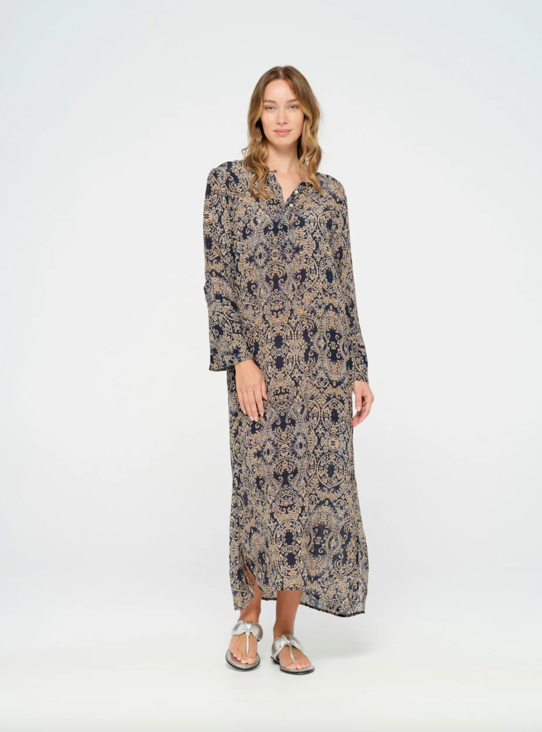 One Season Long Genie Dress in Costa Brava Navy