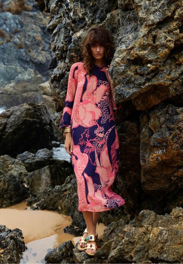 One Season Long Genie Dress – Portofino Coral