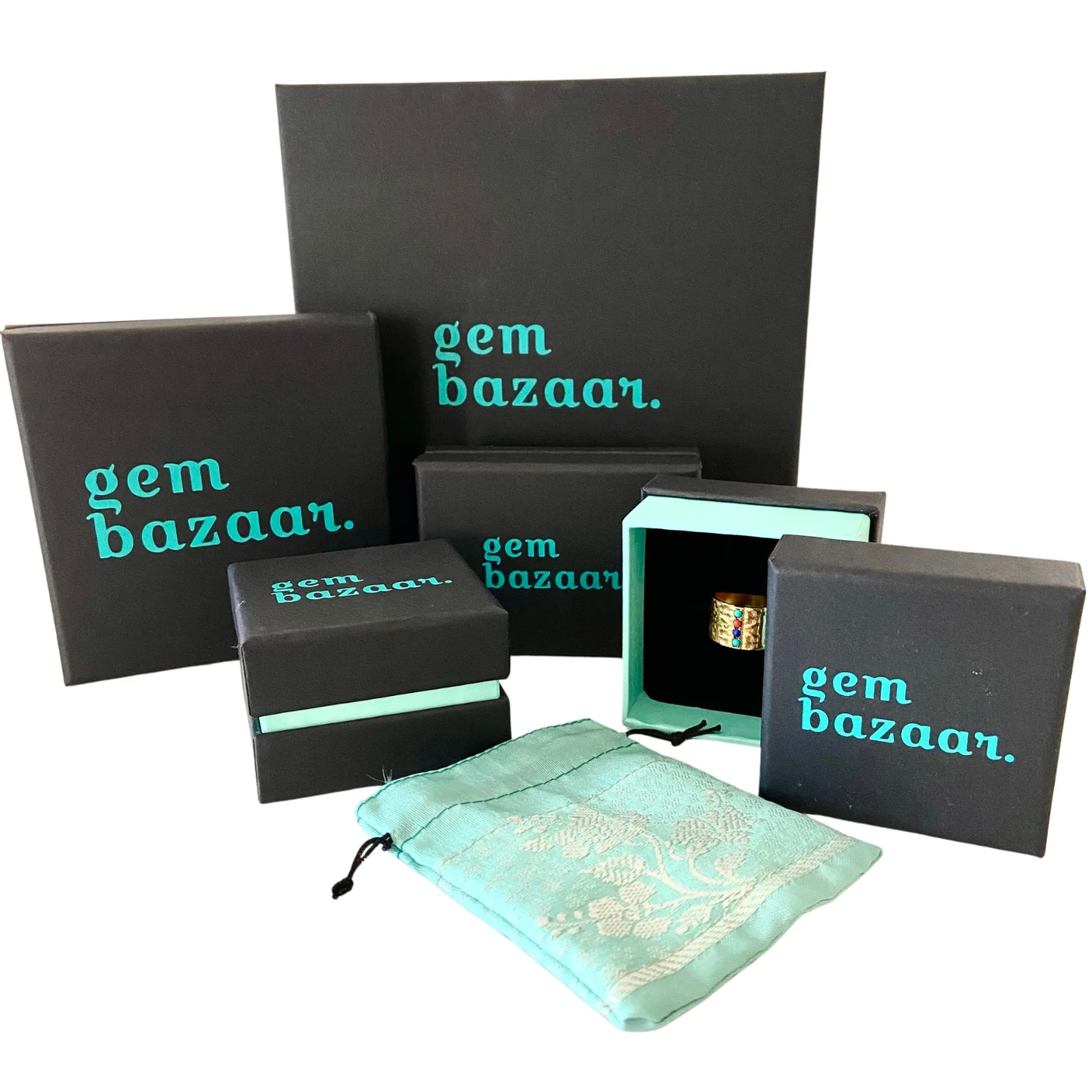Luxor Hoops by Gem Bazaar - Recycled Sterling Silver & 18k Gold