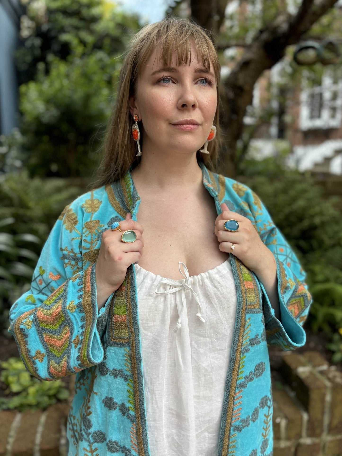 Jodhpur Oasis Long Embroidered Jacket