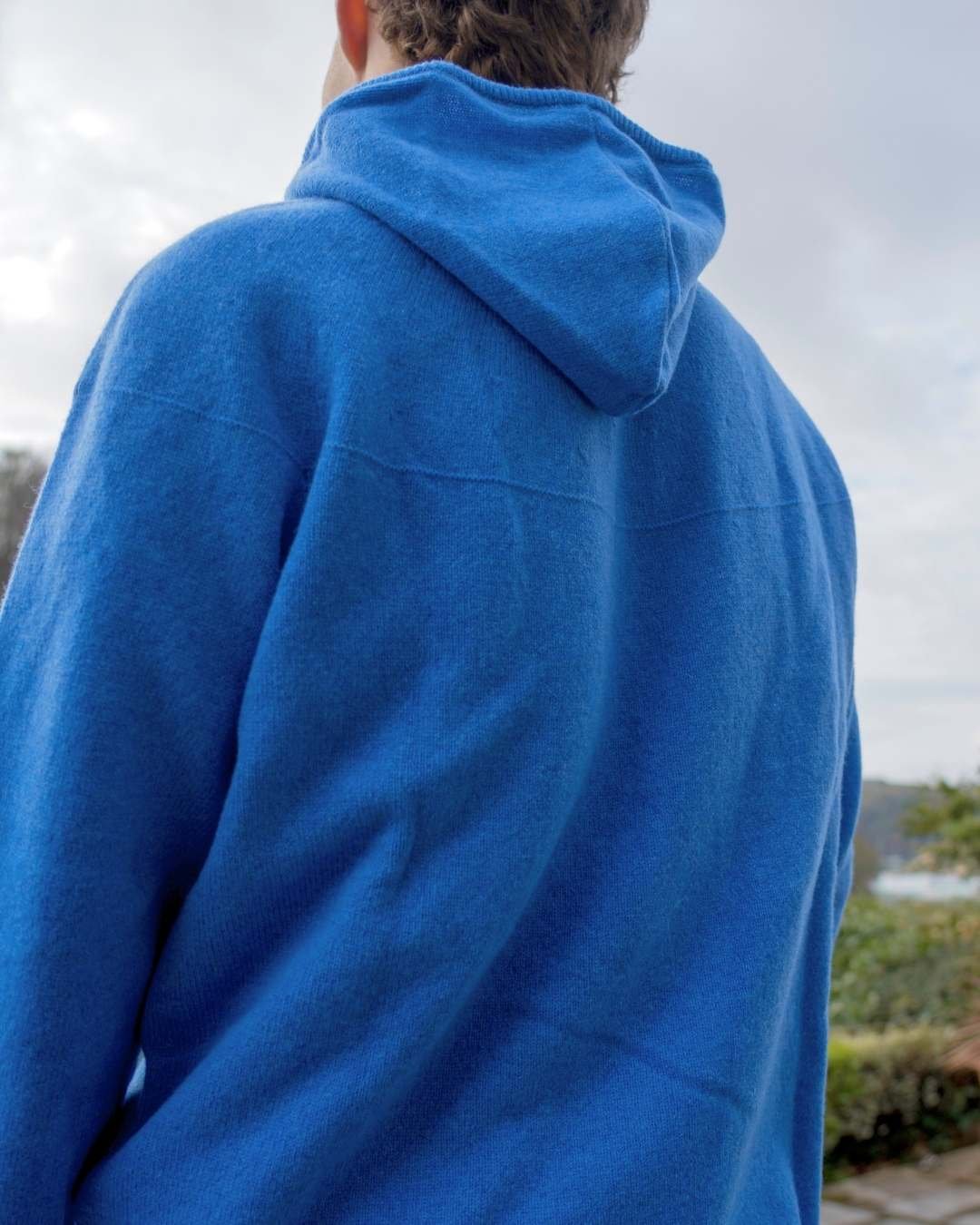 Unisex Hoody Sweater by Eribe in Blue
