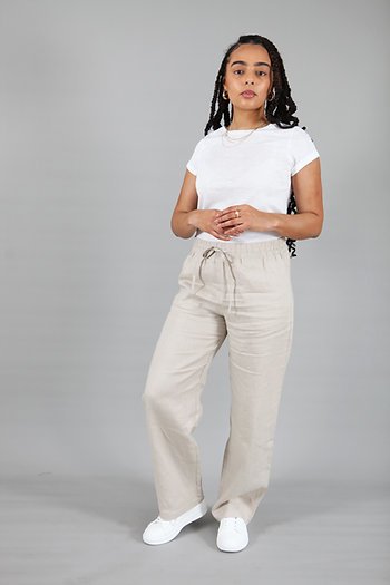 Millie, 100% linen trousers natural by dearprudence