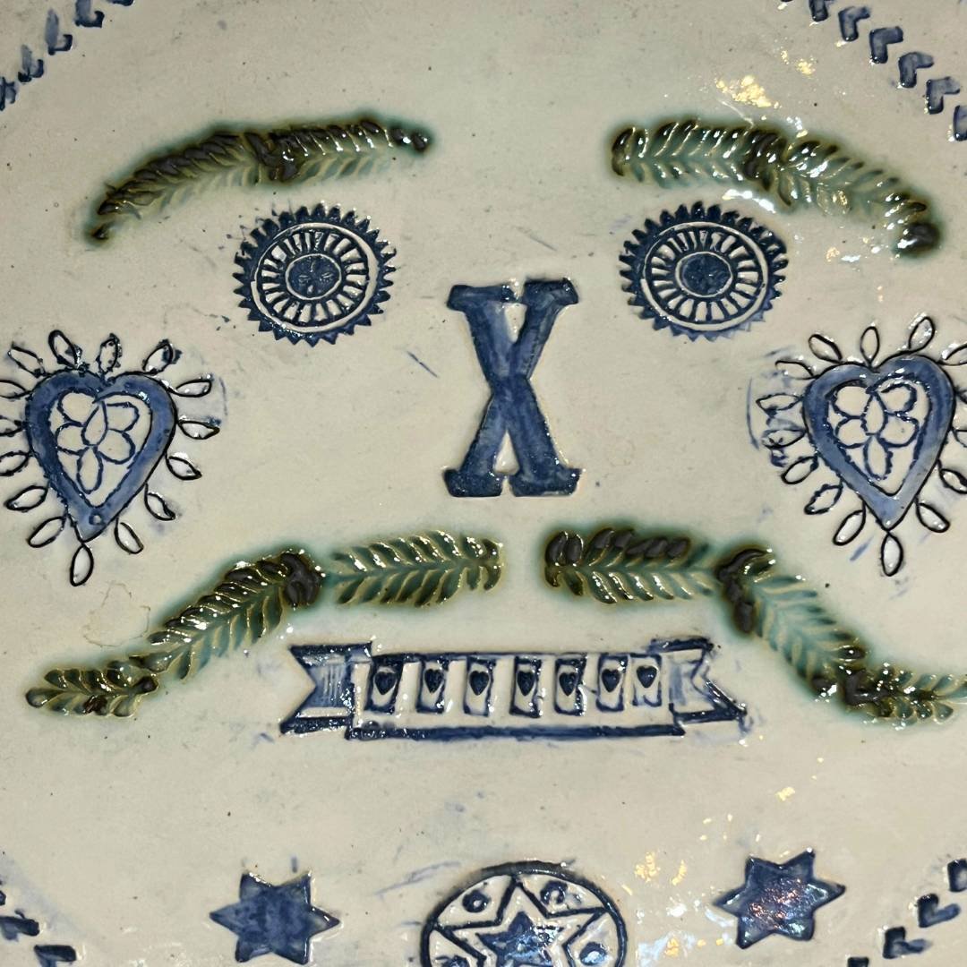 Handmade Large Ceramic Decorative Bowl by Jane Tyler