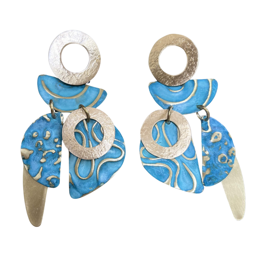 Geometric Patterns Earrings by Sibilia