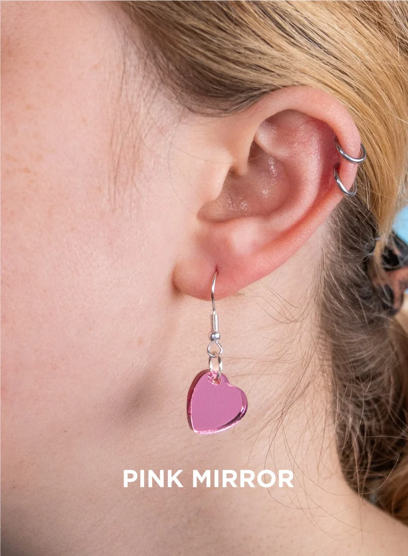 Heart Charm Earrings - Love in Nine Shades by Tatty Devine