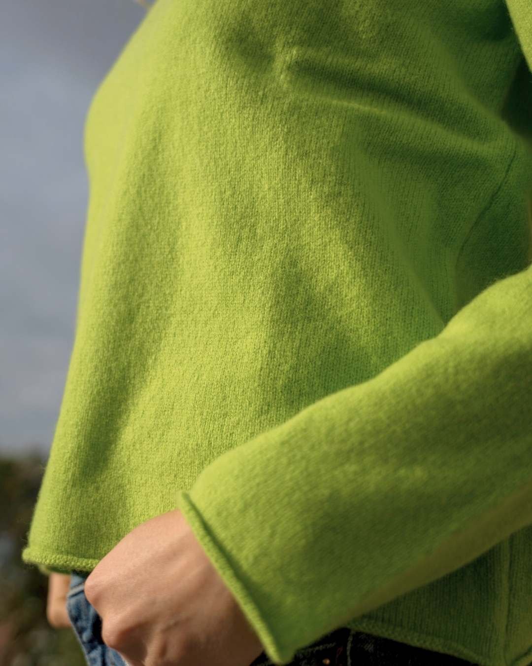 ERIBÉ Women's Jumper Top in Blue, Pink, and Green