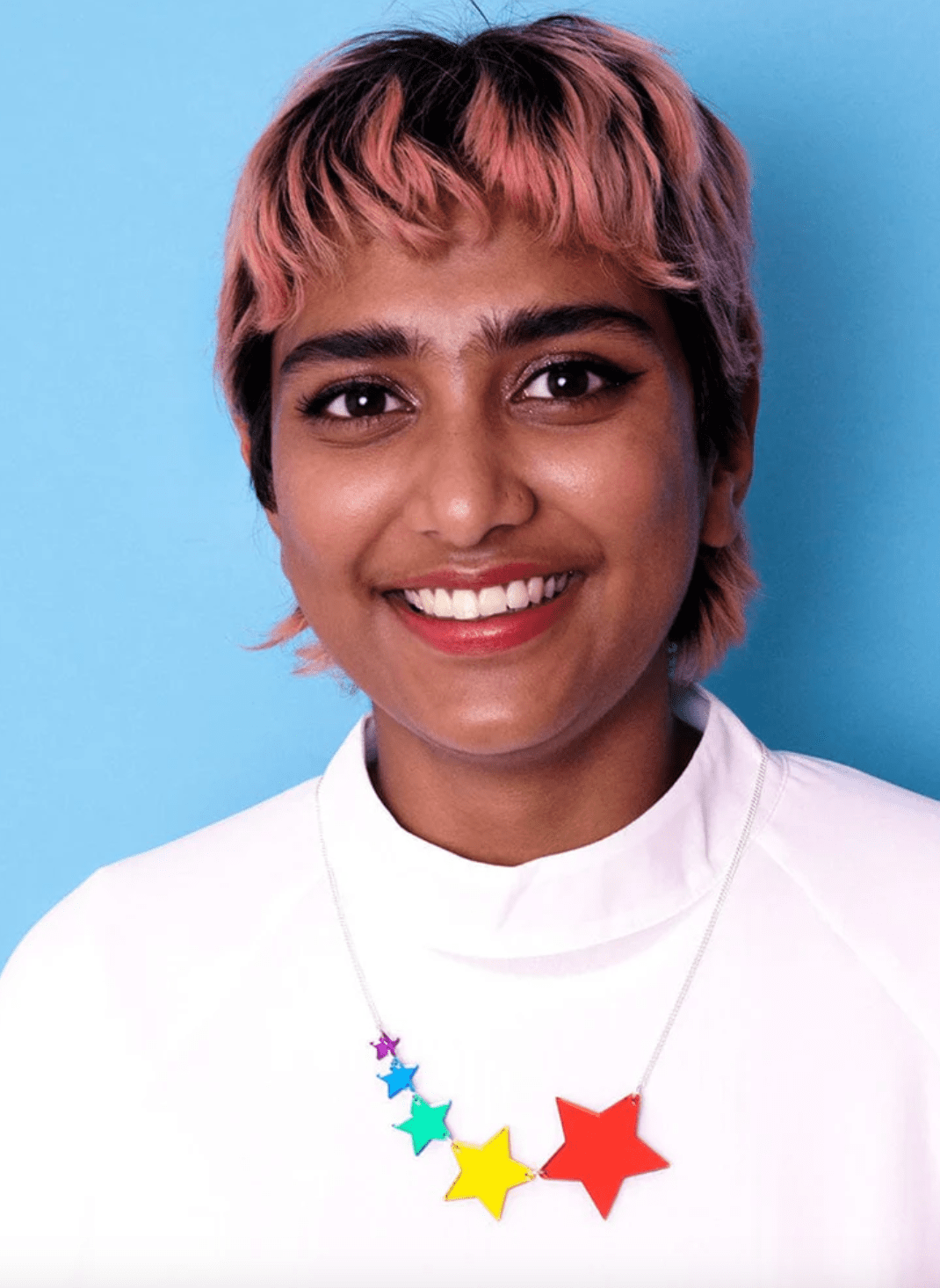 Shooting Star Necklace - Mirror Rainbow | Laser Cut Acrylic | Tatty Devine