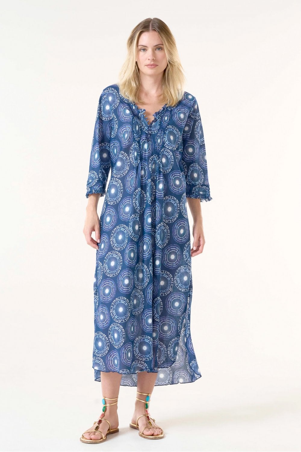 cotton twisting poppy print maxi dress Vintage Poppy Print Cotton Maxi Dress - Made in Britain