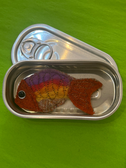 Felted Fish Brooch