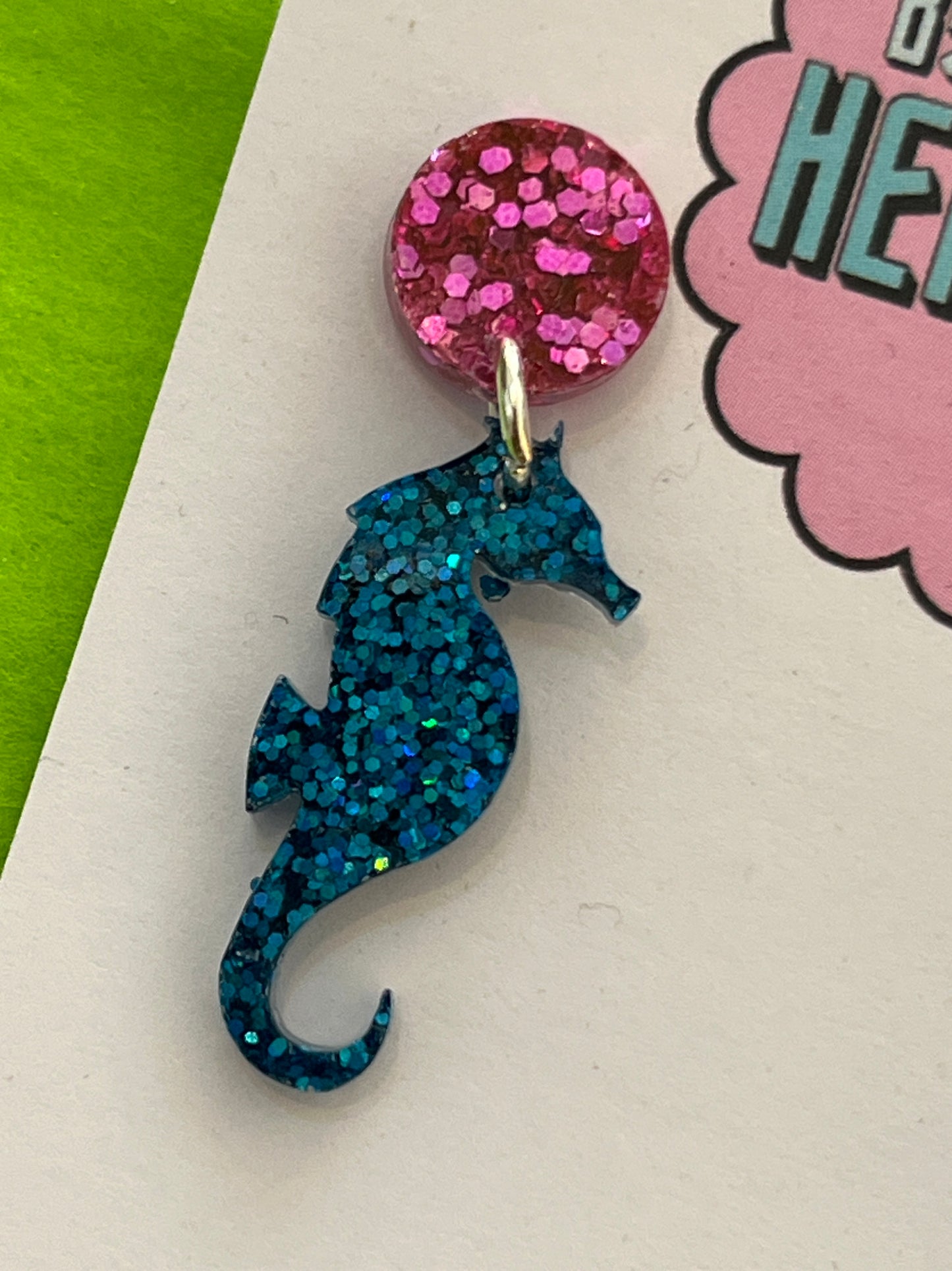 Small Seahorse Earrings by Heather Filby