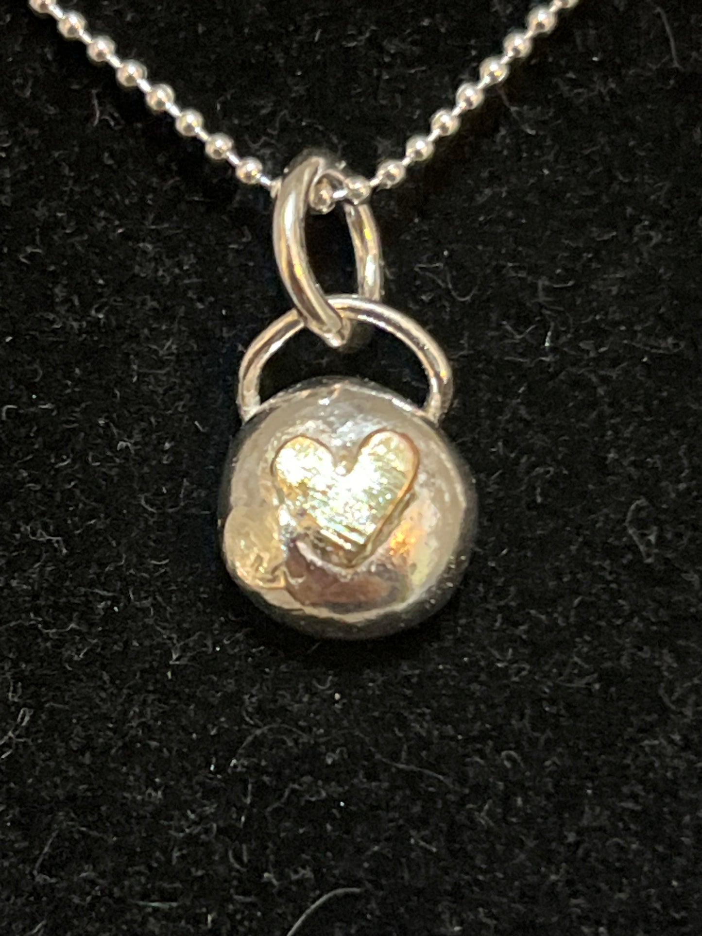 Little Silver Bean with Heart by Caroline Smith