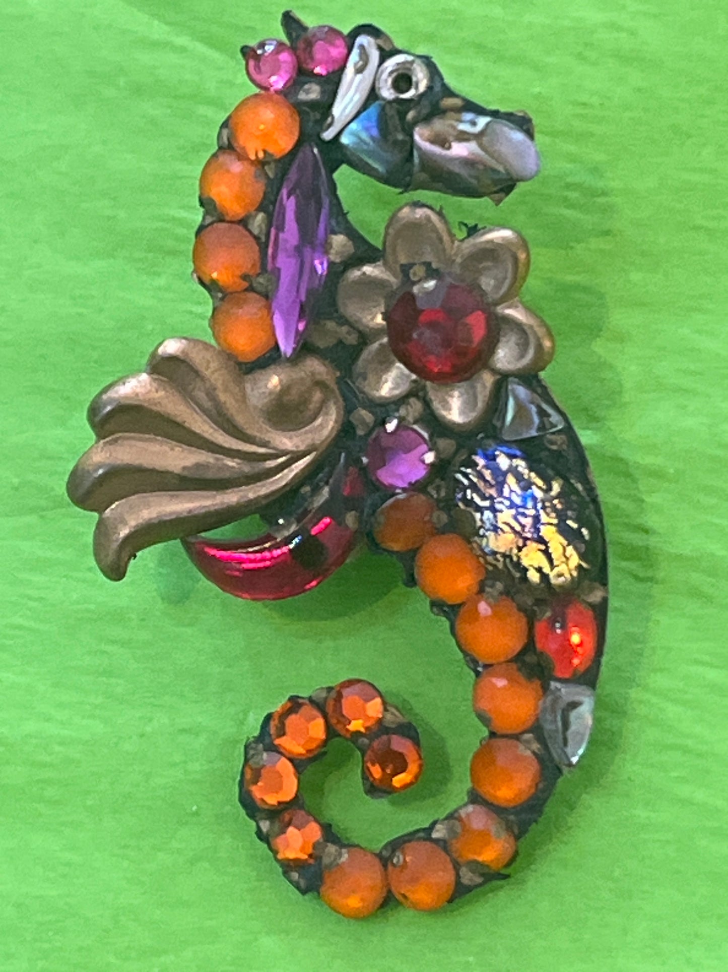 Seahorse Brooch by Annie Sherborne
