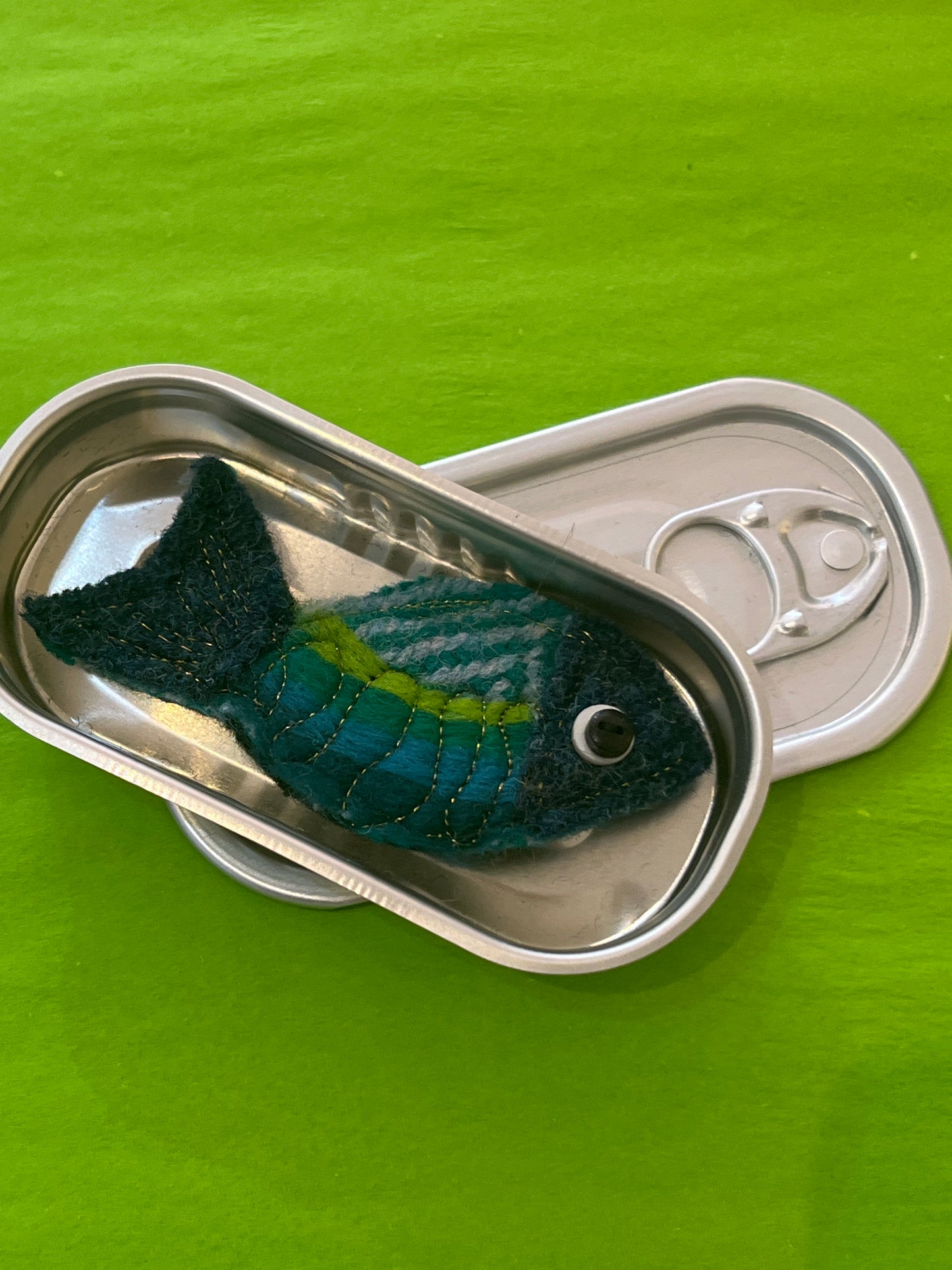 Fish Brooch in Tin