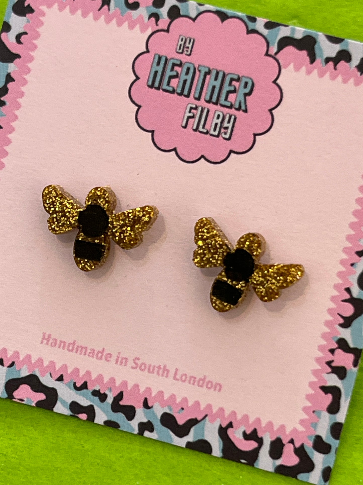Bee Studs by Heather Filby