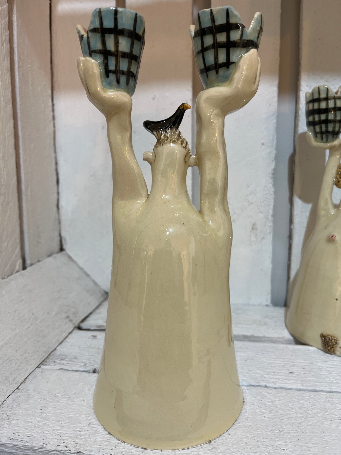 Nudey’s with Blackbird Heads by AliAll Pottery