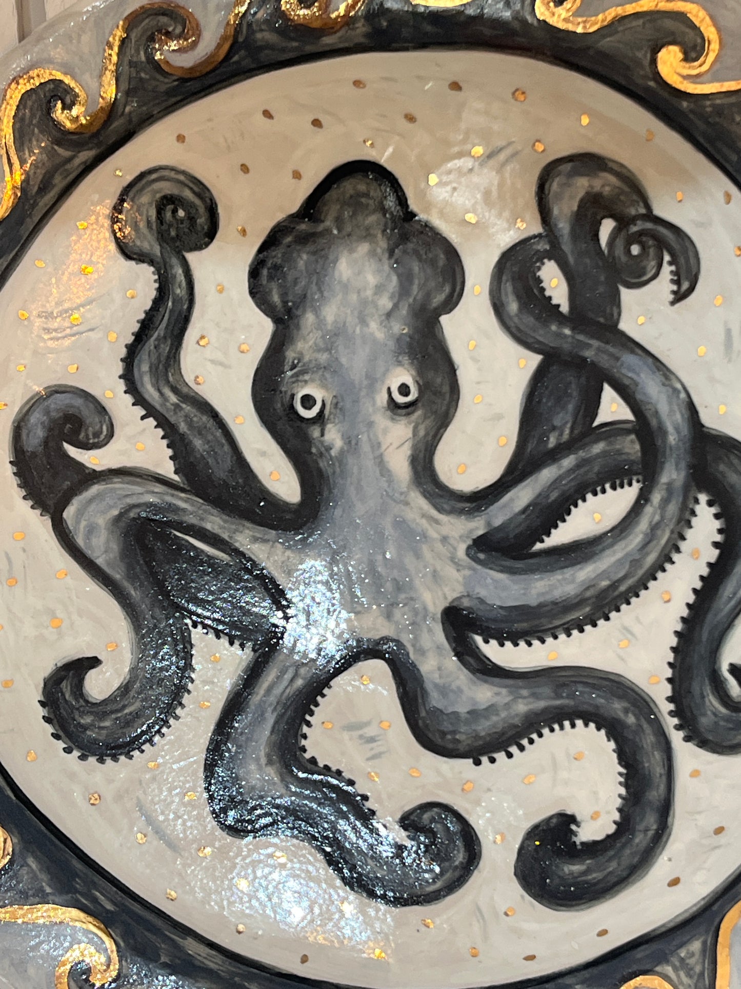 Large Octopus Platter by Jane Tyler