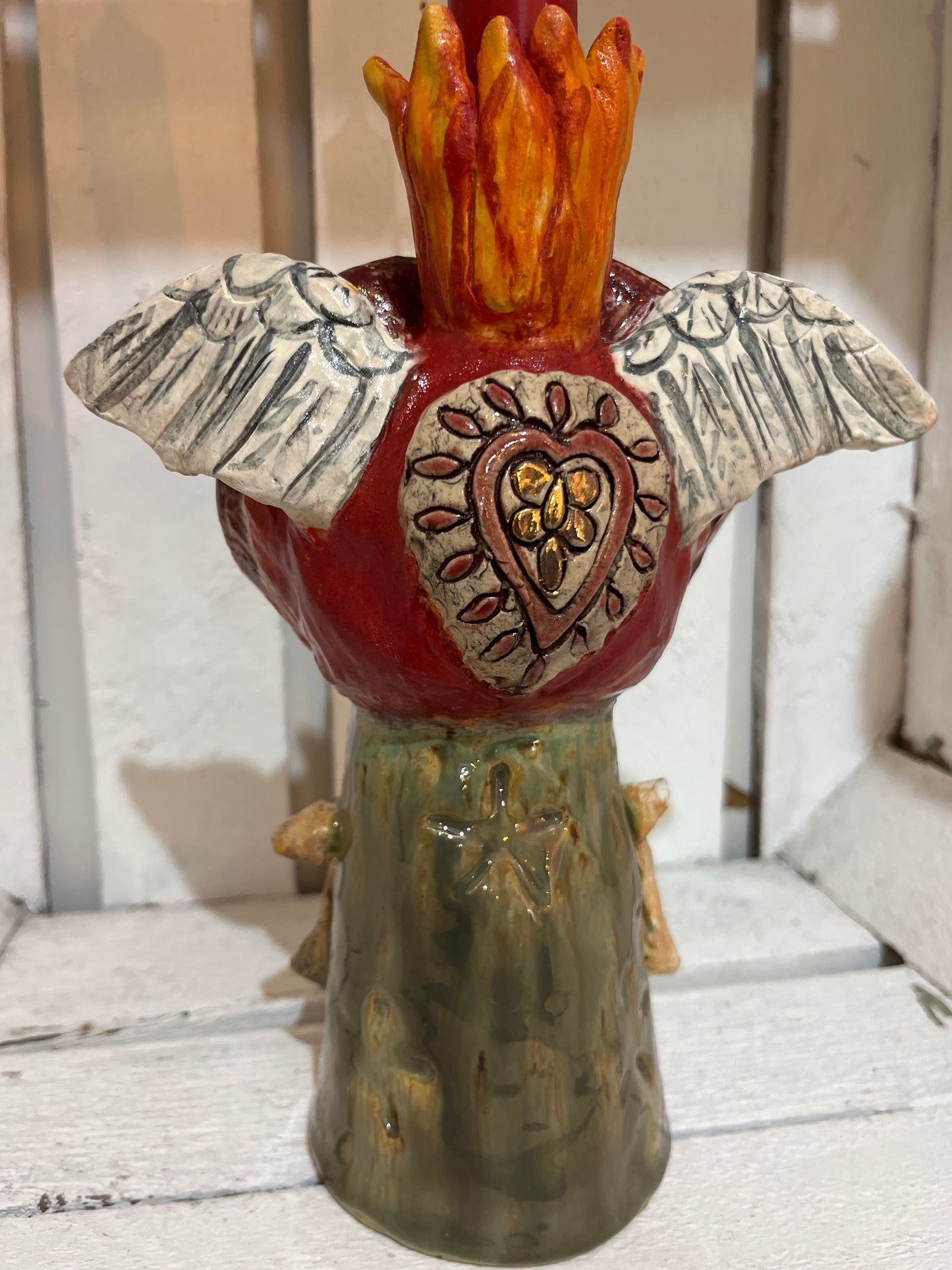 I Bloody Love You Candlestick by Jane Tyler