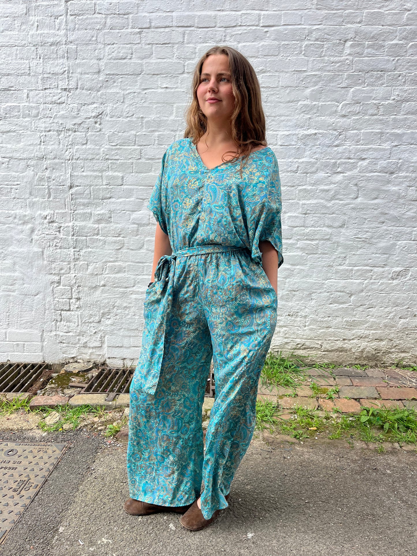 Floaty V-Neck Jumpsuit