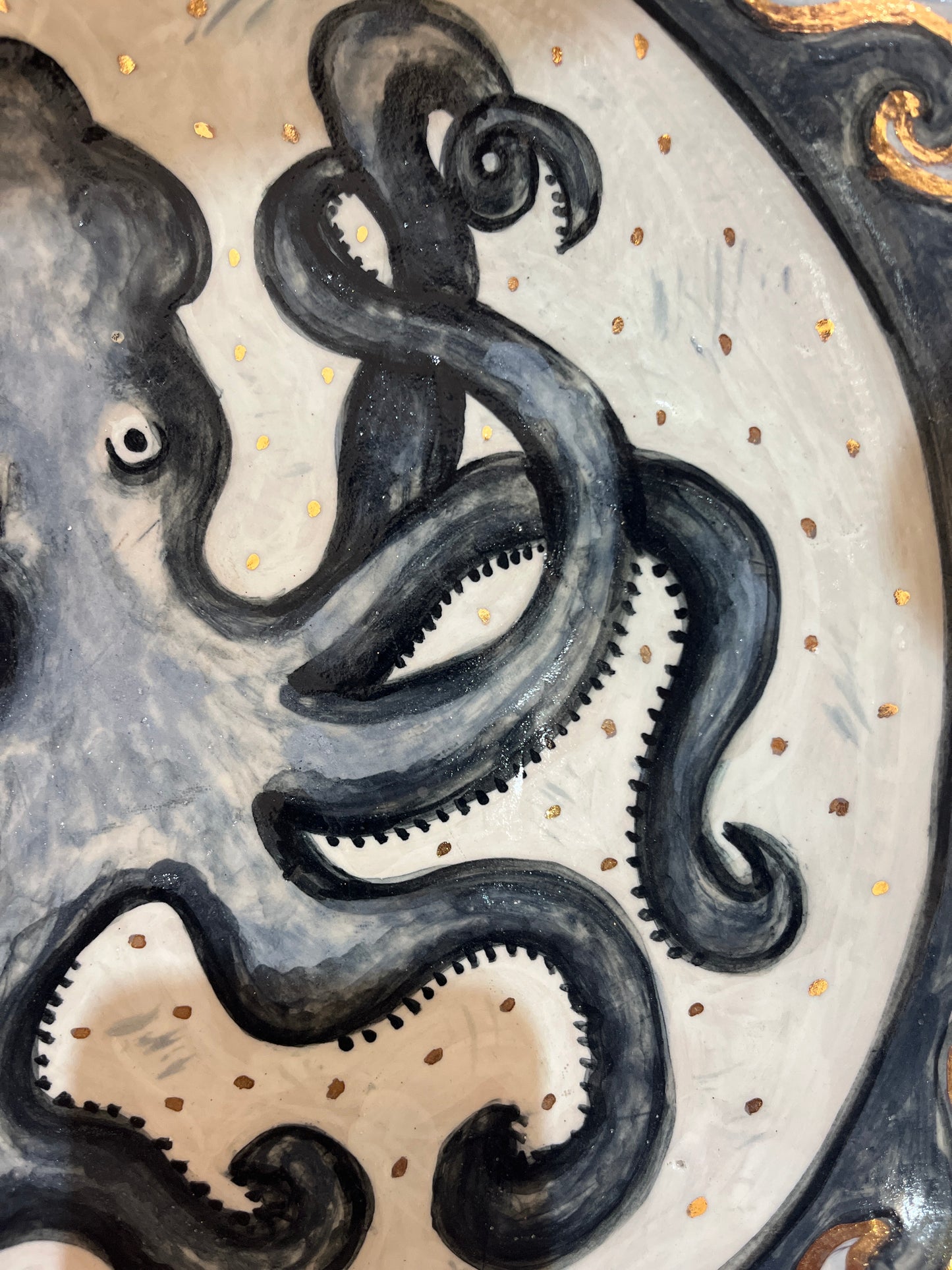 Large Octopus Platter by Jane Tyler