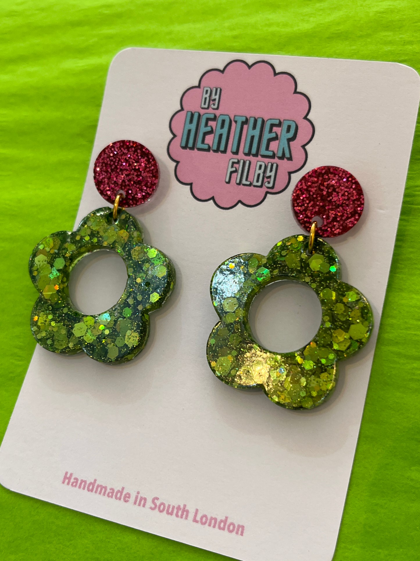 Flower Earrings by Heather Filby