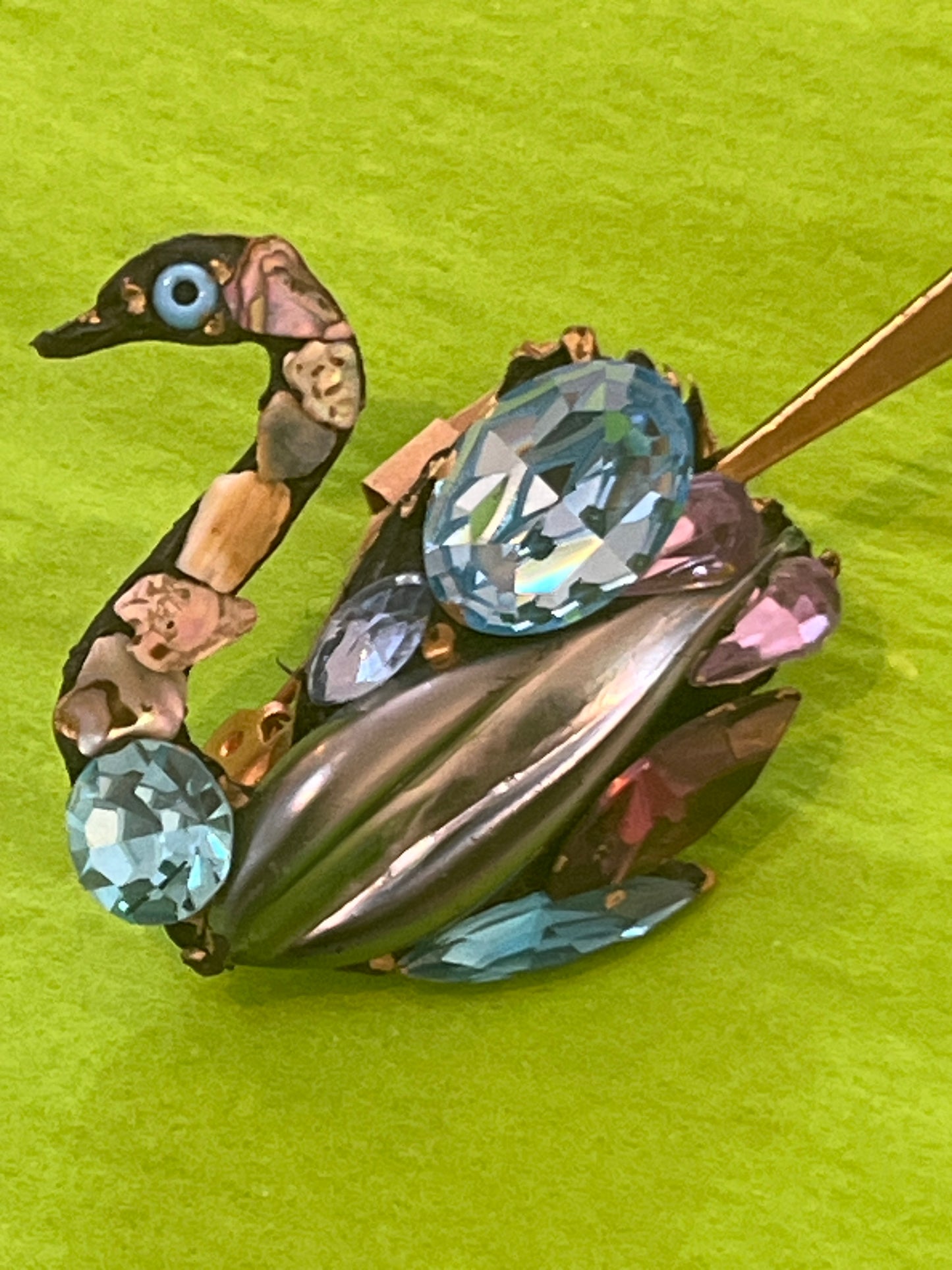 Swan Brooch by Annie Sherborne